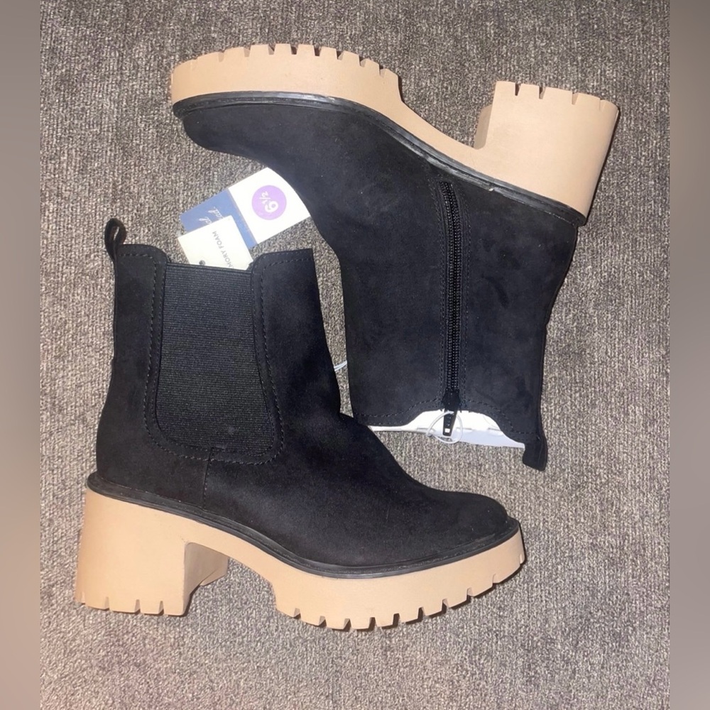 Brand New Women’s Size 6.5 Universal Thread Black Crispin Boots Heels